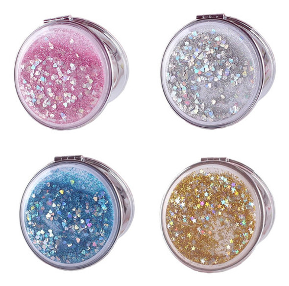 Espelho Compacto Hysotok, Espelho De Bolso 4 Peças Mini Esp 0