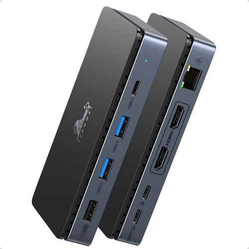 Base Usb C Dual 4k60hz Hdmi 8 En 1 Estacin De Acoplamiento P 0