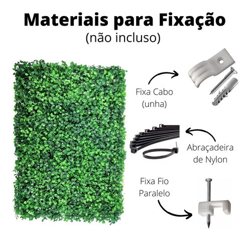 Kit C/ 30 Placas Jardim Vertical Artificial Buchinho 60x40cm 1