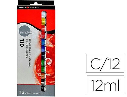 Oleo En Pomo Daler Rowney Simply X 12 Colores Microcentro 1