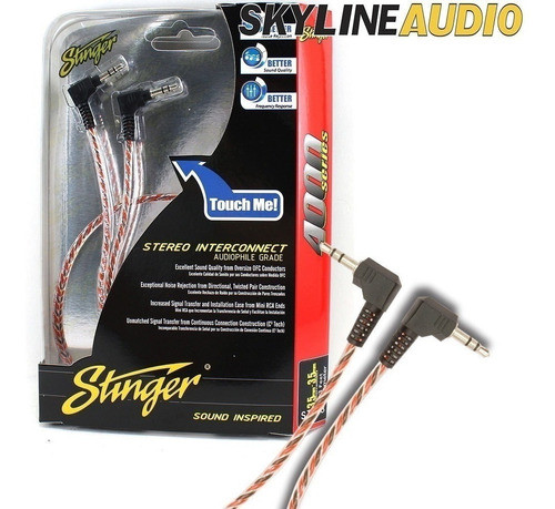 Cable Aux Plug A Plug 3.5mm 1,8 Metros Stinger - Si416 1