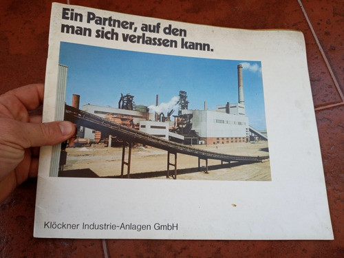 Antiguo Folleto Planta Industrial Alemana Klöckner Industrie 0