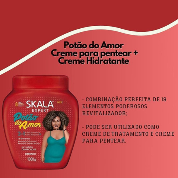 Mascara 2 En 1 (crema Peinar) Skala Potao Do Amor Curly Girl 1 Mascara 2 En 1 (crema Peinar) Skala Potao Do Amor Curly Girl 1