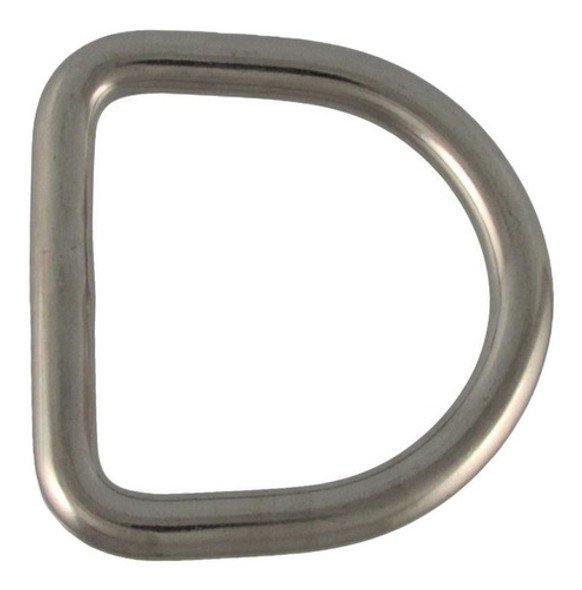 Anel Em Formato D Em Aço Inox 4x40mm 1