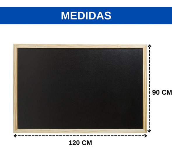 Quadro Lousa 120x90 Cm Caneta Liquida + Apagador Home Office 1