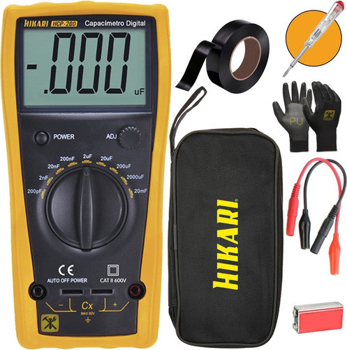 Capacímetro Digital Hcp-200 Hikari - 20.000 Microfarads 0,5% 0