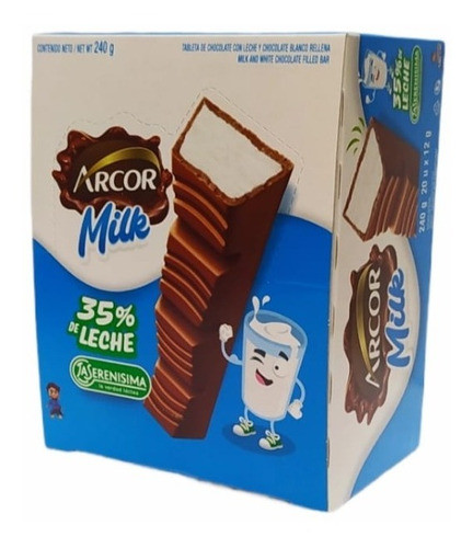 Barritas Con Leche Arcor Milk X 20 U. 0