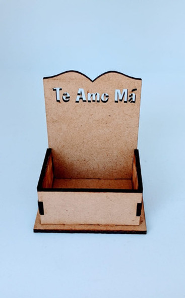 Caja Porta Té Fibrofácil Individual Dia De La Madre X 100 1