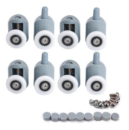Ruedas Para Mampara Kit Puerta De Ducha Curva Recta X8 25mm 1