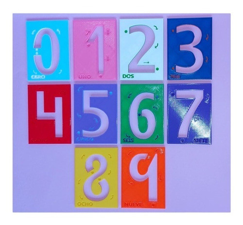 Numeros Montessori 0 Al 9 Impresos En 3d 1