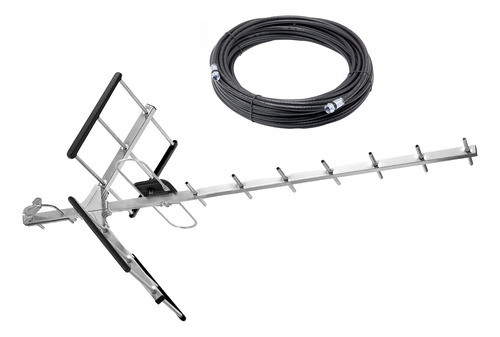 Antena Tda Tv Digital Abierta Hd Megalite + 30m Cable Coaxil 0