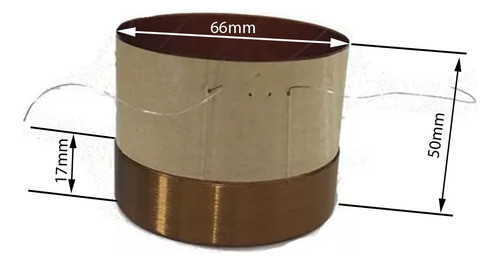 Bobina 66mm Para Woofer Moon 2153 Pl8 400watts Reparacion 1
