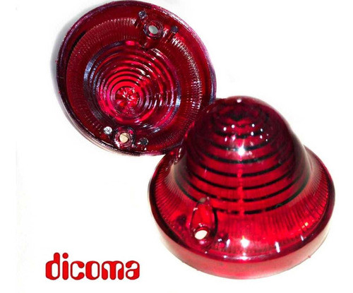 Plastico Rojo Faro Stop Juego Trasero Mehari 1