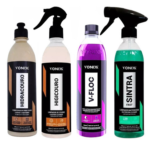 Kit Vonixx Hidracouro + Higicouro + Sintra + V-floc 500ml 0