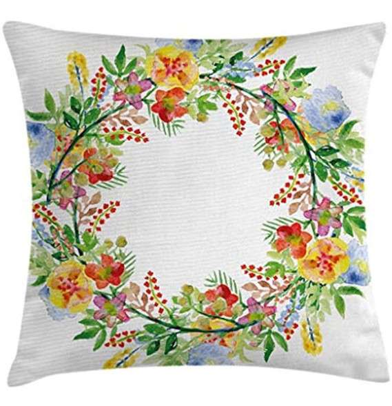 Funda De Cojín Con Diseño De Flores De Ambesonne, Diseño Rom 0