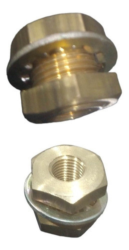 Conector Bulkhead 1/4 Hembra Npt3/4 0,94 Largo 1