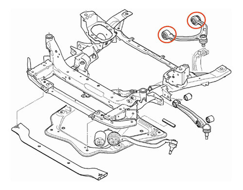 Bucha Bandeja Dianteira Superior Aplus Bmw X5 - 2006-2017 1