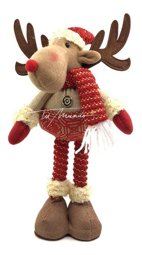 Muñeco Reno Navideño - 30 Cm X 1u - Universo Mágico 0