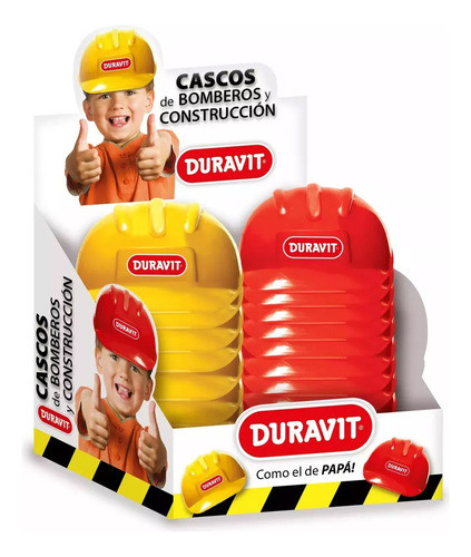 Combo X 50 Cascos De Juguetes Duravit Herramientas Regalo 1