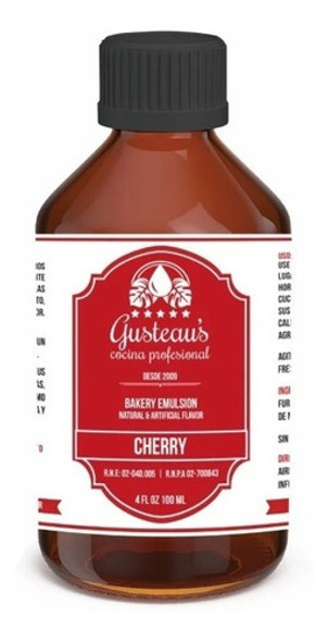 Emulsión Gusteau's - 100 Ml - Sabor Cereza 0