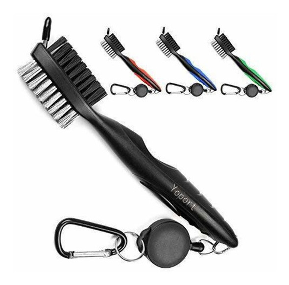 Limpiador Palos De Golf Y Ranuras De Palos 2en1 Negroegro 0