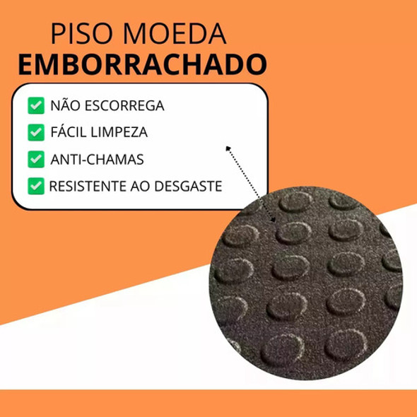 5m Piso Tipo Moeda Para Lojas 3mm Espessura Full 1