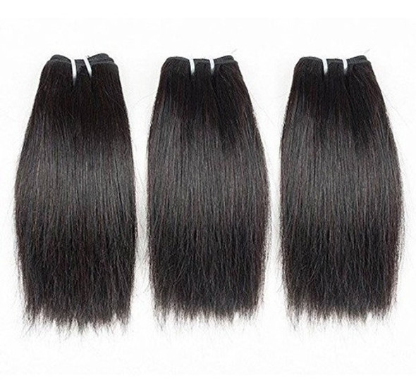 150g 25cm Feixes De Cabelo Humano Liso Brasileiro Preto 0 150g 25cm Feixes De Cabelo Humano Liso Brasileiro Preto 0