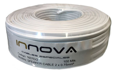 Alarma|cable Gemelo Interior 2x0,50mm²|vaina Blanca|100 Mts 0