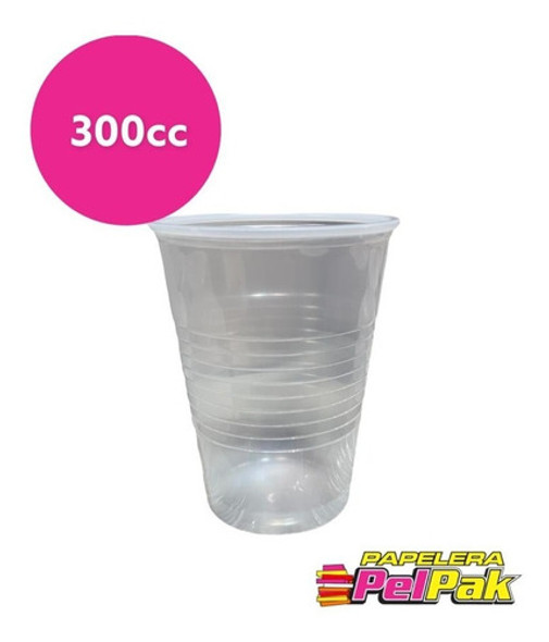 Vaso Descartable Plástico Transparente 300cc 0