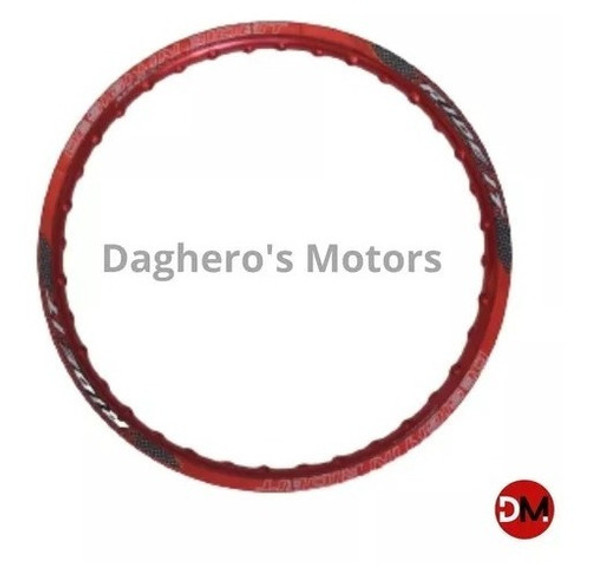 Llantas Ride It Juego Rojas De Aluminio 140x17 + 160x17 1