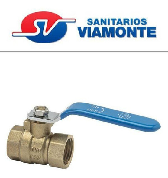 Valvula Llave Esferica 1/2 Para Agua Fv 1