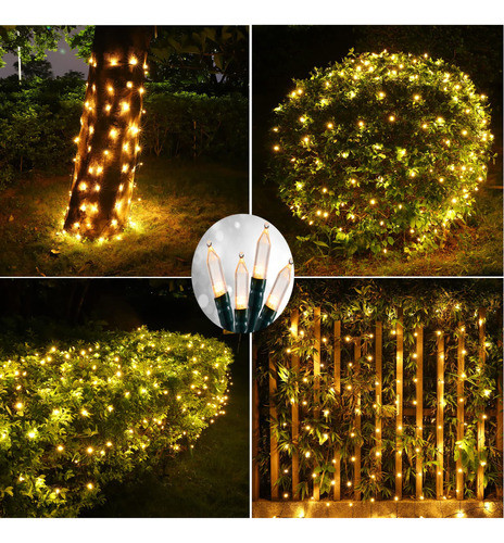 Luces Led De Red De Navidad Para Arbustos Al Aire Libre, 100 1
