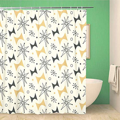 Rouihot Cortina De Ducha De 60 X 72 Pulgadas, Patrón Moderno 0