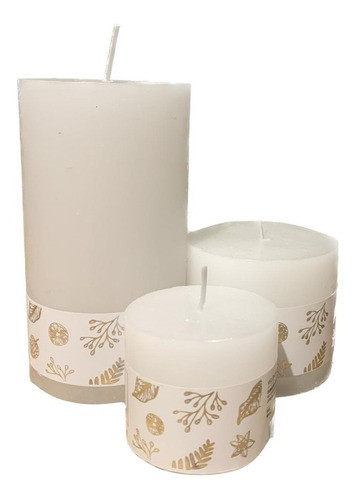 Velas Anchas Velon Para Fanales Set X 3 Unidades 3 Tamaños 0