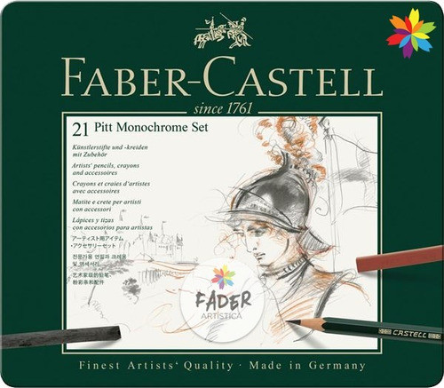 Faber Castell Set Pitt Monocromo Lata X 21 Barrio Norte 0