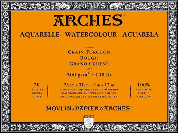 Canson Arches Block Acuarela 23x31 Cm 20 Hs 300 Grs Grueso 1