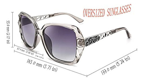 Feisedy Gafas De Sol Clásicas Polarizadas Para Mujer Con Mon 1
