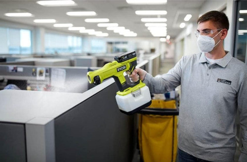 Pulverizador Electroestático Desinfectante Ryobi Batería 18v 1