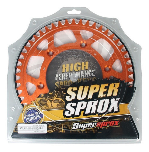Corona Aluminio Supersprox 50t-520 Naranja Fc 250 Exc 300 0