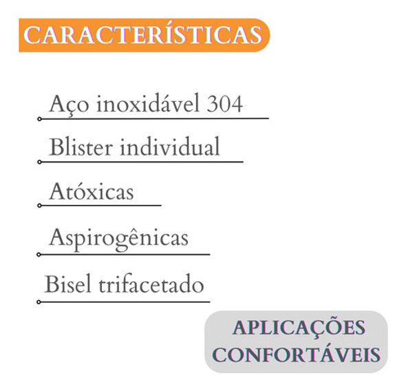 Agulha De Lebel Botox Microagulhas 0,30 X 4mm 30g 100uni 1