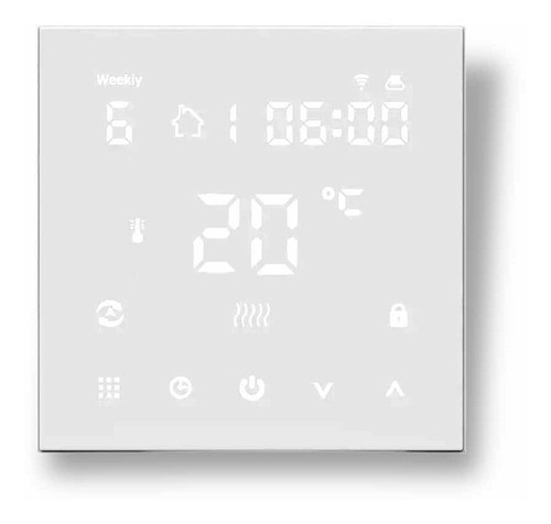 Termostato Wifi Táctil 16a Para Piso Radiante Eléctrico 0