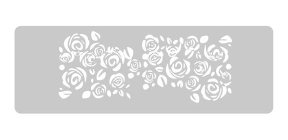 Stencil Eq Arte Grande 13.5 X 30 - Rositas (65) 0