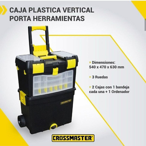 Caja Baul De Herramientas Toolcraft 25pLG C/ruedas - Ynter 1