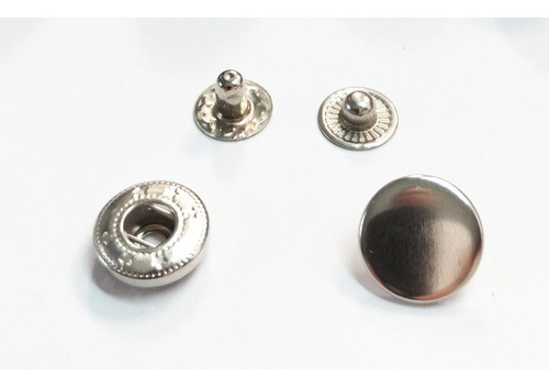 100 Broches Resorte 17 Mm +matriz En Combo Color Níquel 1