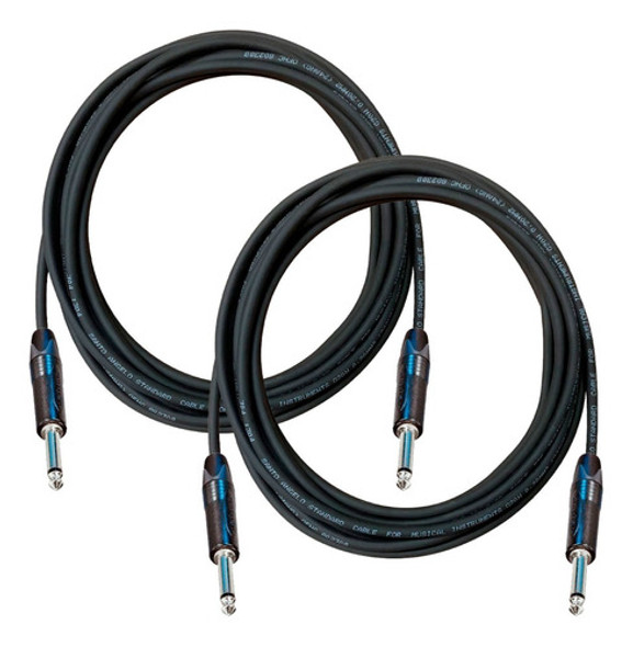 3 Cabos P/ Instrumento P10 / P10 7 Mt Neutrik Santo Angelo 1