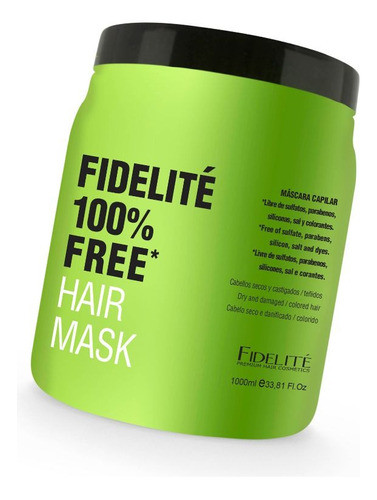 Máscara Libre Sulfatos Y Parabenos 1000g  Free Fidelité 1