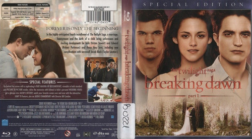 Breaking Dawn Part 1 - Crepúsculo Amanecer P.1 - Blu-ray Imp 1