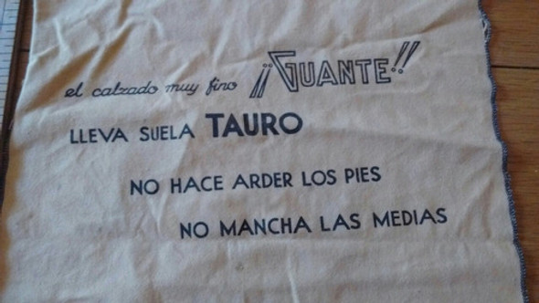 Antigua Publicidad Calzado Guante 1