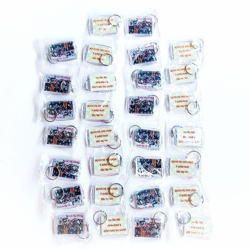40 Llaveros De Acrilico Personalizado Ambas Caras En Bolsita 0