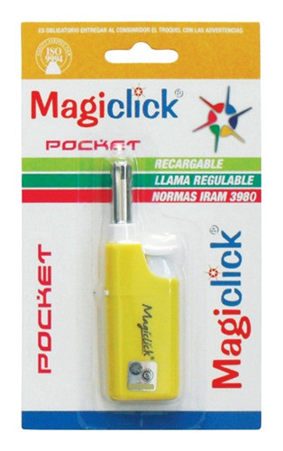Encendedor Magiclick A Gas Recargable Pocket 0